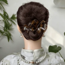 蝴蝶发夹 - 塑料夹，适合丸子头造型 | 时尚高端女士发饰、头部饰品、女士发饰、发夹、发卡 - 彩色 - 查看 6