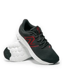 New Balance M411RK3 男士休闲运动鞋 透气缓震 轻便 厚底 带logo 百搭通勤日常穿着 蓝色 M411RK3 - 黑白 - 查看 2