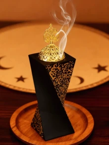 1件/套创意室内香炉，中东风格，优雅树脂香薰扩散器，阻燃香盒，家居装饰，房间装饰，瑜伽室，露营，花园，露台，经典烛光晚餐照明，装饰品 - 彩色 - 查看 8