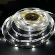 5V LED Light Strip, Warm White/Cool White, USB Powered With Built-In Switch Button, Easy Installation, Suitable For Bedroom, Wardrobe, Cabinet, Home DIY Lighting - white light - View 5
