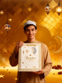 4pcs/Set Large Capacity Cartoon Moon Pattern Tote Bags - Printed Holiday Candy Gift Bags, Holiday Snack Bags, Suitable For Eid Celebrations, Cultural Party Gifts, Eid Al-Adha Feast Supplies | Wholesale