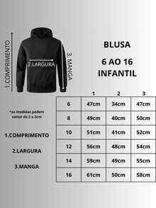 Roupa infantil moletom agasalho Tô de Boas blusa de frio meninas - Cinza - Visão 3