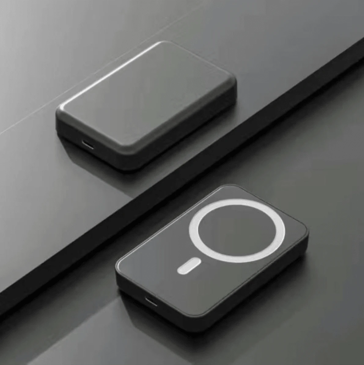 2025 Upgraded 5000mAhMagSafe Wireless Power Bank | 20W Fast Charging Ultra-Slim Magnetic Battery Pack | Hands-Free Stand Compatible With IPhone 12-17 Plus/Pro Max | Portable Emergency Charger For Summer Outdoor Travel Camping Hiking, Ideal Gift - 黑色 - 查看 1