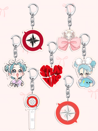 1 قطعة سلسلة مفاتيح أكريليك جميلة من SKZ - تصاميم كرتونية، مثالية للبقاء، معجبي K-Pop، تميمة حقيبة، إكسسوار هاتف، عودة إلى المدرسة، تذكار الحفلات. مثالية للأصدقاء، الصديقات، أفراد الأسرة، المعلمين، هدايا الحفلات، وطلاب التمريض.