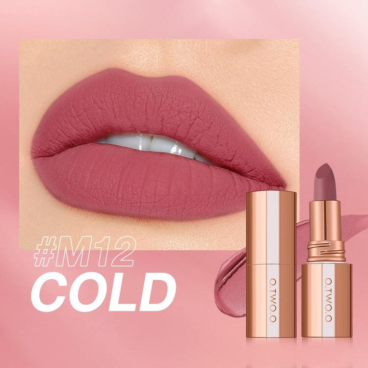 O.TWO.O Batom Matte 24 Horas: Longa Duração, À Prova d'Água, Testado por Dermatologista - Disponível em Tons de Rosa, Roxo e Vermelho - Multicolorido - Visão 11