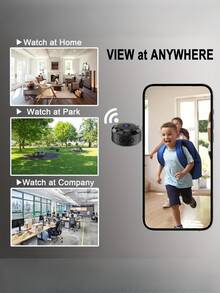 内置AP热点/WiFi热点，145°广角，移动侦测报警，高清红外夜视，360°旋转支架，菱形设计，支持安卓/iOS APP控制，150mAh电池可连续录制30-40分钟，5㎡录制范围，支持TF卡存储，720P高清分辨率，是完美的圣诞节和新年礼物。