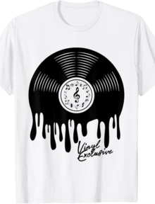 Exclusive Vintage T-Shirt With Retro Cast Vinyl Effect - White 3 - View 7