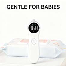 Non-Contact Handheld Mini Digital Thermometer, Quickly Measures Forehead And Ear Temperature