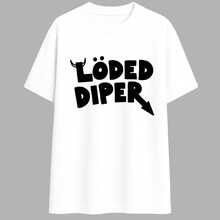 Löded Diper Rock Band T-Shirt Diary Of A  Kid Humor Streetwear Shirt 100% Cotton - trắng - Xem 2