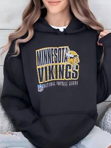 Women Vintage Starter  Big Logo Crewneck Sweatshirt Size M Hoodie - Black - View 1