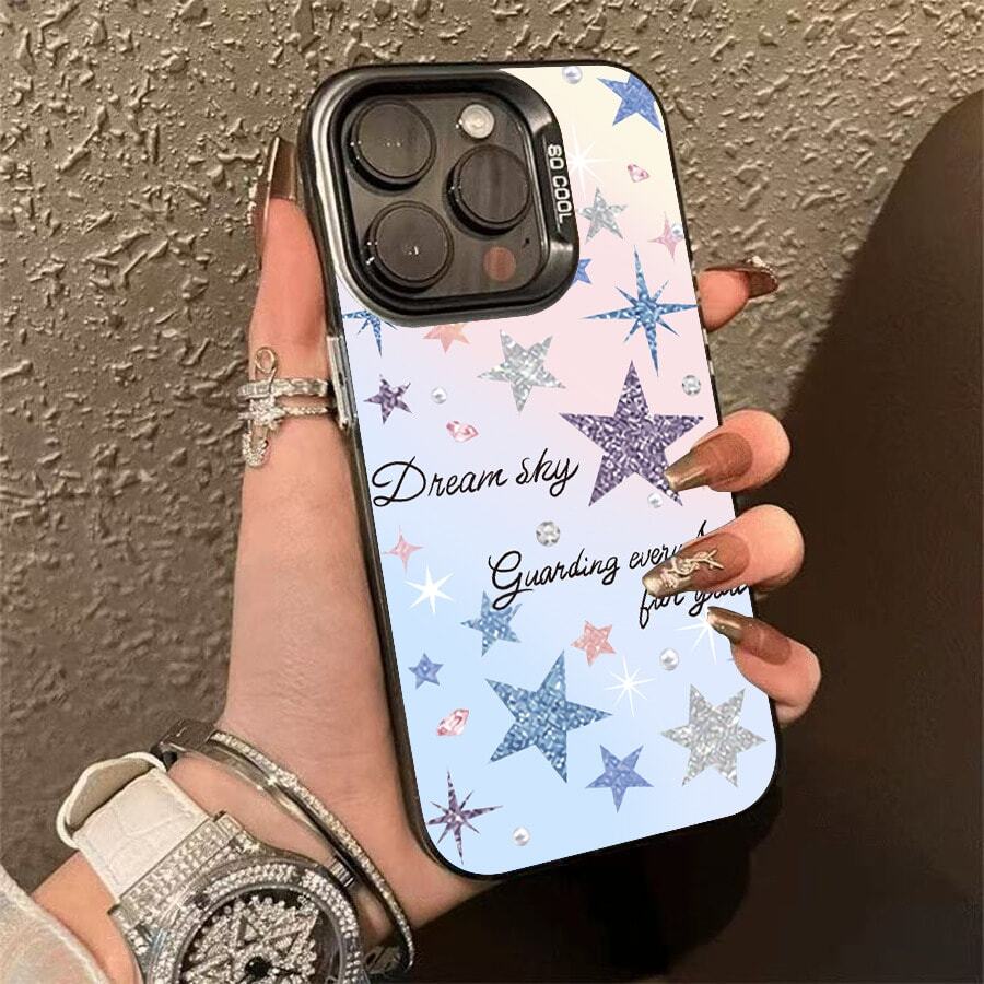 CY43The colorful printed smartphone case is compatible with Apple 17Pro, 17Promax, 12ProMax, 13ProMax, Apple 16, Apple 15ProMax, Apple 11Pro, Apple 14Plus, and Apple 16E. - Negro - Ver 1