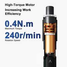 50合1精密电动螺丝刀套装，可充电4合1静音高扭矩迷你电动工具套装，适用于电子产品、手表、眼镜和DIY维修