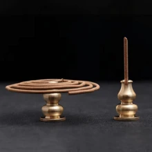 1 pieza Soporte de incienso de loto, quemador de incienso de escritorio de doble capa, soporte de varillas de incienso - Multicolor - Ver 7