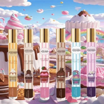 1瓶 x 35毫升 秘密水果派对系列无焰香氛，甜美水果香型家居香氛，浴室扩香器，有桃子、草莓、苹果、混合水果、哈密瓜等多种口味可选