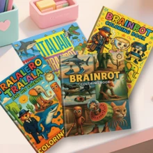 Italian-Style Brain Teaser: Adult Coloring Book, Featuring Quirky Animal Characters And Vibrant Illustrations To Help Relieve Stress. Suitable For Stationery And School Supplies; A Great Gift For Girls, Especially For Valentine's Day And New Year's. - HB055 - View 8