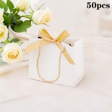 20/50 hộp quà trang nhã kèm ruy băng - Thích hợp cho đám cưới, sinh nhật, Ngày Valentine, Ngày của Mẹ, Ngày của Cha và các dịp khác - Cũng rất tuyệt vời làm quà tặng cho phù dâu, phù rể, quà lưu niệm tiệc tùng và quà cưới. - Nhiều màu 4 - Xem 15