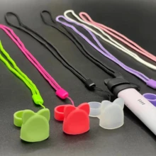 Cute Rabbit Dust Cover + Minimalist Lanyard / E-Cigarette Anti-Lost, Anti-Dust, Decorative Use / E-Cigarette Anti-Lost Anti-Dust Lanyard / Universal Type / E-Cigarette Fashion Accessory / Suitable For Small E-Cigarettes - Multicolor - View 4