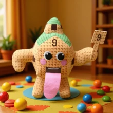 热门游戏《偷脑袋》Jandel毛绒玩具 67号毛绒玩具，戴红帽子的黑猴子，动漫毛绒动物，儿童玩具，送给男孩、游戏玩家、收藏家、圣诞节礼物、生日礼物、新年礼物的完美礼物 - 彩色 - 查看 5