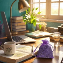 1/4pcs Lavender Sachets,Lavender Scented Fragrance Bags - Lavender Fragrance,For Air Freshening,Home, Closet,Office,Bedroom,Bathroom,Kitchen,Car - No Maintenance,Shoe Cabinet Deodorants,Drawer Sachets,Deodorizing Sachets,Closet Freshener | Elegant Sachet Design | Lavender Decor,Perfect Party Favors,Holiday Gifts & Everyday Household Decor,Spring Summer Picks,Brides Maid Gifts,Room,Bedroom Deccor,Bedroom Deccor,Beach,Travel,For Men,For Women,Vacation - Purple - View 4