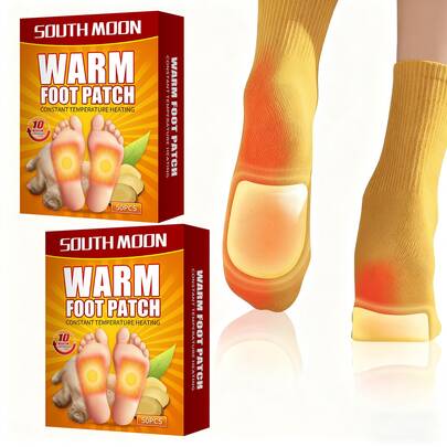 50pcs/Box Toe Warmers - Self-Heating Toe & Hand Warm Patches For Winter Cold Protection, Long-Lasting Warmth, Portable Disposable Design - Suitable For Home, Office, Camping And Travel Use - Compact Cold Weather Essentials For Women And Men, Ideal For Winter Outdoor Activities And Seasonal Gift