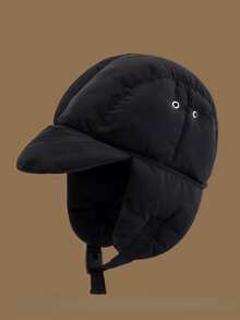1 Pair Warm Earflap Pilot Cap, Windproof Winter Hat For Men & Women Cold Weather Outfit Women - Multicolor - View 2