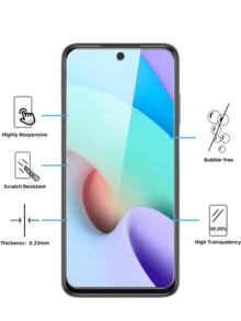 3pcs Tempered Glass Screen Protector Compatible With Xiaomi Redmi, High Aluminum Alloy, Ultra-Clear, Borderless, Ultra-Thin, Anti-Explosion, Anti-Scratch, Anti-Fingerprint, Oil-Resistant, Anti-Static, Sensitive Touch, Easy Installation, 1.5mm Thicker Protective Film Screen Protection Essentials, Applicable To Daily Shield, Office, Home Daily Shield Office Home Phone Screen Protector Phone Accessories Waterproof Shockproof Anti-Fall Scratch Resistant - Clear - View 5