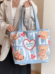 Butter Bear Crossbody Bag - Soft Sky Blue PU Leather Mini Shoulder Bag With Fluffy 3D Bear Face Design, Gold-Tone Hardware And Adjustable Chain Strap, Cute Korean Fashion Handbag For Women And Girls, Ideal For School, Office, Shopping, Travel And Daily Use, Adorable And Practical, A Thoughtful Gift For Birthday, Holiday And Special Occasions - Blue - View 7