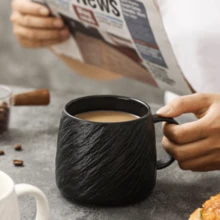 1pc Ceramic Mug, Milk Cup, Coffee Cup - Microwave & Dishwasher , Suitable For Hot & Cold Drinks, Holiday Tableware, Party Supplies, Breakfast Milk Cup, Bakery Dessert Cup, Student Coffee Mug, Beer Mug, Baking Cup, Party Cup, Holiday Theme, Coffee Mug, Microwave , Ceramic Cup, Essential For Students - Multicolor - View 10