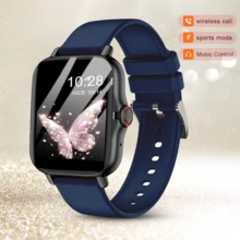 这款热门智能手表配备手环，功能丰富，包括拨打/接听电话、卡路里消耗、距离追踪、多种运动模式、音乐控制、遥控拍照、闹钟等。它还配备150mAh锂离子电池和1.44英寸全屏触控屏，是智能手机和圣诞礼物的理想之选。