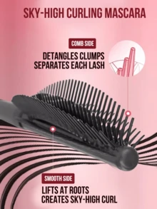 Maybelline LASH SENSATIONAL SKY-HIGH CURLING MASCARA #CHESTNUT BROWN 8.6ML/0.29FL.OZ - HOT One Swipe Sky-High Curl & Length, Long-Lasting Waterproof & Smudge-Proof With Dual-Sided Brush, Amino Acids Infused Nourishes & Protects Lashes, 3-Step Easy Application For Daily Commuting & All-Day Voluminous Curly Sunflower Lashes - Maybelline High Curl Mascara (Caramel Brown) - View 6