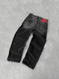 Jeans da ragazzo per uso quotidiano, semplici e alla moda con elementi sfrangiati, strappi, stile hip-hop e rap, adatti per tutte le stagioni e l'estate, pantaloni da uomo