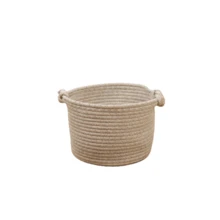 Coșuri de depozitare suspendate țesute manual - Organizator versatil pentru plante, jucării, decorațiuni și multe altele, raft montat pe perete pentru dormitor, baie, bucătărie, birou și living, material poliester, design clasic, depozitare decorativă | Coș în stil clasic | Textură țesută, depozitare în coșuri - Multicolor - Vizualizare 13