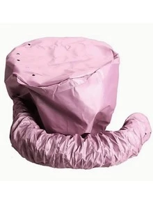 1pc Elastic Hair Bonnet Hair Dryer Attachment, For Hairstyling, Deep Conditioning And Hair Drying, Essential For Halloween Travel, Affordable Price. Random White And Black Straps Sent. - Multicolor - View 13