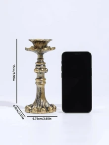 复古树脂烛台壁灯，法式复古古董烛台配件，家居装饰，摄影道具，房间装饰，礼品 - 彩色 - 查看 9