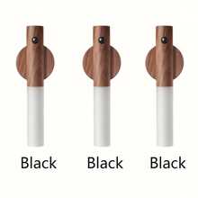 1pc/2pcs/3pcs Motion Sensor Night Light, Magnetic Wall Light, Indoor Wooden Wall Light Cabinet Light, Indoor LED Magnetic Rechargeable Light, Suitable For Corridor, Bedroom, Closet, Desk, Staircase, Cabinet