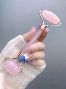 1/2PCS Facial Massage Set, 1 Double-Head Massage Roller, 1 Heart-Shaped Shaving Device. Facial Massage Eliminates Puffiness, Soothes And Brightens The Skin, Making You Radiant. Home Massage, Portable, Gift - Multicolor - View 17