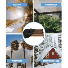 1 Waterproof Outdoor Bench Set, Garden Patio Seating Set, Leisure Chair Set, Garden Sofa Set, Outdoor Lawn Patio Sofa Furniture Set,Women's Day,Travel Essentials,Wedding Favours,Y2k,Bedroom,Car Accessories Women,Kitchen Decor,Kitchen Decor,Household Items - Multicolor - View 5