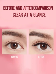 Maybelline LASH SENSATIONAL SKY-HIGH CURLING MASCARA #CHESTNUT BROWN 8.6ML/0.29FL.OZ - HOT One Swipe Sky-High Curl & Length, Long-Lasting Waterproof & Smudge-Proof With Dual-Sided Brush, Amino Acids Infused Nourishes & Protects Lashes, 3-Step Easy Application For Daily Commuting & All-Day Voluminous Curly Sunflower Lashes - Maybelline High Curl Mascara (Caramel Brown) - View 3