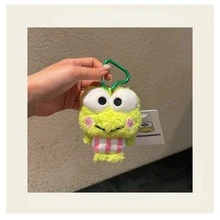 SANRIO Official Licensed  Plush Charms – Basic Model (Height 8 Cm / 3.15 In) & Special Edition Yarn Model (Height 11 Cm / 4.33 In) – Cute Frog Cartoon Hanging Toy Keychain For Kids, Teens, Fans & Collectors – Soft Mini Plush Pendant For Backpacks - Nhiều màu - Xem 3