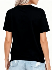 Rat Lover Colorful Portrait Motif Rodent Pet Cute Rat Owner T-Shirt008 - Black - View 2