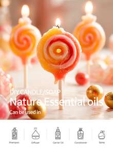 EMBRACEX. 60ml Lollipop Fragrance Oil, Dropper Bottle Aromatherapy Oil, Sweet And Long-Lasting Lollipop Scent, Suitable For Car Aromatherapy, Can Make Lollipop Candles, Suitable For Home Or Outdoor Use, Also Suitable For Humidifiers, Aromatherapy Machines, Wooden Diffuser Sticks, Reed Diffuser Sticks, Gift Set. - Lollipop - View 5