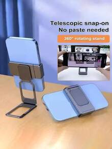 1 szt. obrotowy, składany uchwyt na telefon 360°, regulowany metalowy stojak o wielu kątach, odpowiedni do smartfonów, tabletów i aparatów, trwała i solidna konstrukcja, odpowiedni do domu, biura i podróży, może być używany jako stojak na telefon lub tablet - Wielokolorowe - Zobacz 4