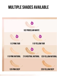 Maybelline FIT ME FOUNDATION MATTE + PORELESS SPF 17 #115 Pink Natural, Available with 5/30ml, 24H Long-Lasting Hydration, 3-IN-1 Solution (Setting/Touch-Up/Brightening), No Makeup Feel, MATTE & PORELES SControl, Longal, Longer, Longer, U片, MATTE & POREpton, Longse, Longer, Ut. 2 Fair Skin & Oily Skin Seeking Daily Long-Lasting Flawless Base - 美寶蓮FITME粉底液 柔霧版115 - 查看 3