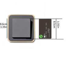 1件简约奢华风格开关面板，采用优质亚克力材质，超窄边框设计，尺寸：86mm x 86mm，适用于开关、开关照明装饰套件和插座。