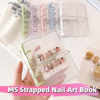 1 st. transparent bärbar lösbladspärm med dubbel tryckknappsförslutning, vackert designad. Lämplig för kortsamling, transparent klistermärkesbok, fotoförvaringsväska eller album, 3D-präglat klistermärkesförvaringsalbum, klistermärkesalbum, planeringsalbum, tillverkat av PP-material, Kpop fotokortsförvaringsalbum, kortalbum med hög kapacitet, A6 kortalbum med sidoöppning, lämplig för vykort, foton, kort, klistermärken, sedlar, anteckningar, skolmaterial, kontorsdokument och kvittonförvaring