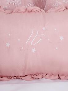 Brubrelel Babys Personalized 8-Piece Baby Crib Set For Girls And Boys - 100% Cotton With Braided Detail - Màu hồng gỉ - Xem 5