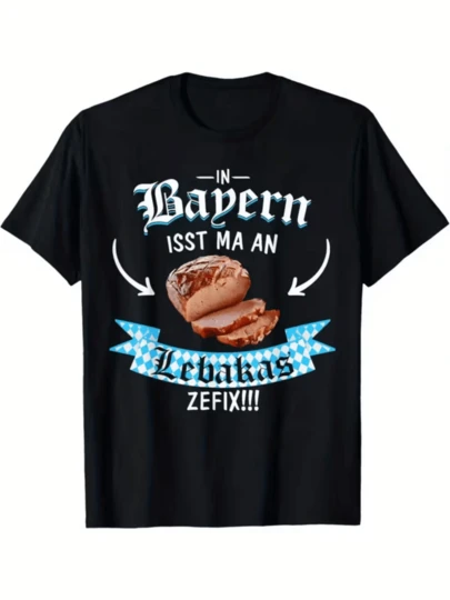 In  Isst Man An Lebakas Zefix Spruch Oktoberfest Design Tshirt Fuer Liebhaber Von Bayerischen Spezialitaeten Und Traditioneller Esskultur Perfekt Fuer Das Volksfest