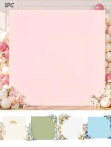 6.6 pies Cubierta de arco cuadrado elástica ajustada para arco de boda, decoración para boda, cumpleaños, baby shower, ceremonia