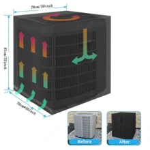 Outdoor Square Vertical Air Conditioning Enclosure, Outdoor Unit Rain Cover, Waterproof, Dustproof And UV-Resistant Air Conditioning Protective Cover,Women's Day,Travel Essentials,Wedding Favours,Y2k,Bedroom,Car Accessories Women,Kitchen Decor,Kitchen Decor,Household Items - Multicolor - View 3