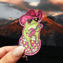 Decal dán xe hình chú ếch nghệ thuật màu hồng - Miếng dán chống nước, hoàn thiện mờ, thích hợp cho máy tính xách tay, máy tính bảng, ô tô, điện thoại và tủ - Miếng dán máy tính xách tay | Decal hoàn thiện mờ - Nhiều màu - Xem 12